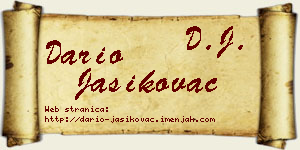Dario Jasikovac vizit kartica
